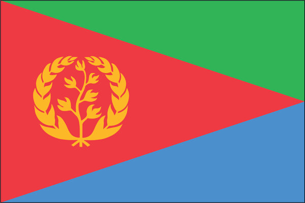 Eritrea Miniature Flag 4" x 6"