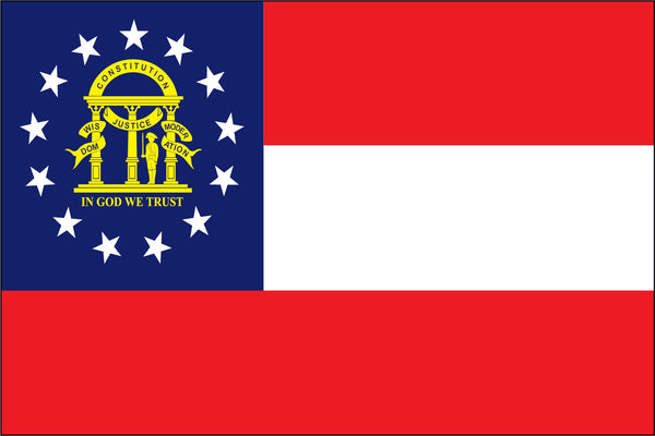 Georgia Miniature 4" x 6" Flag