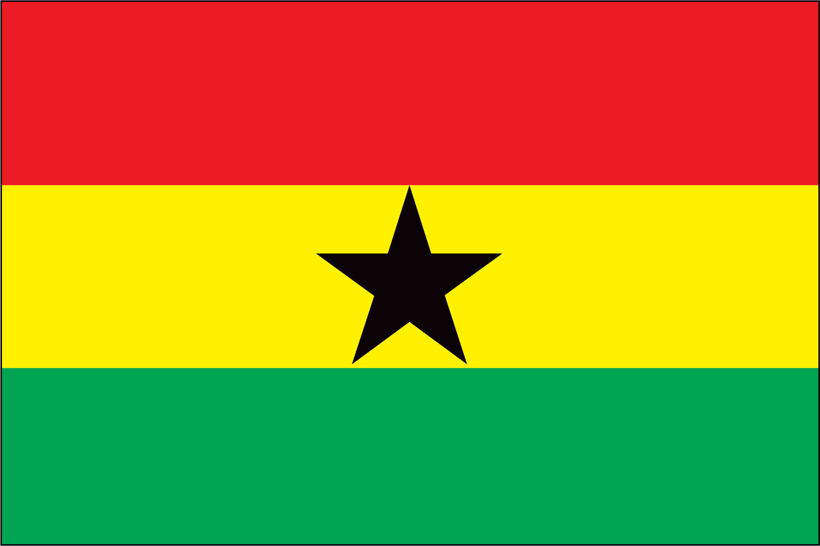 Ghana Miniature Flag 4