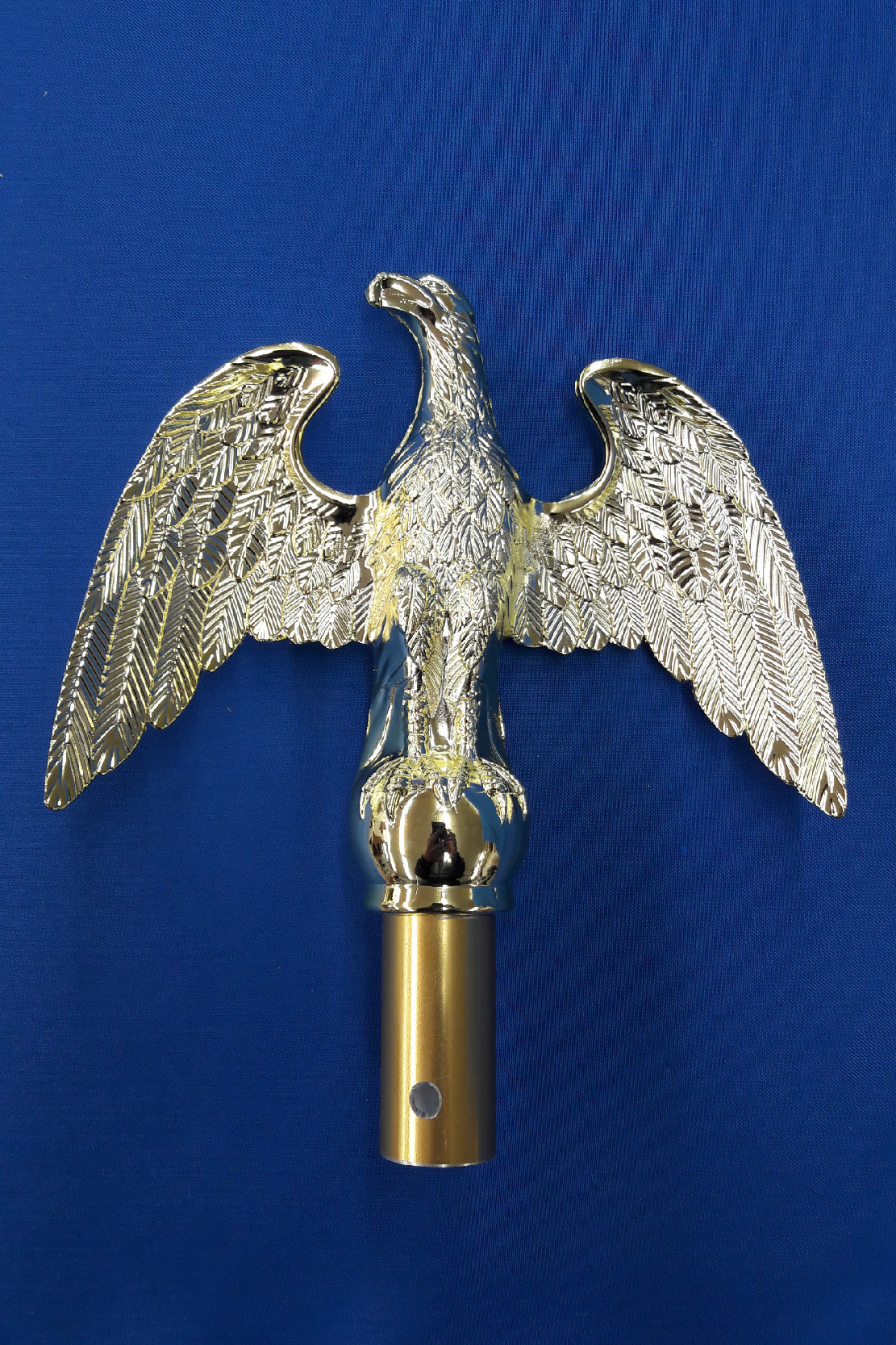 Gold Metal Perched Eagle - 7