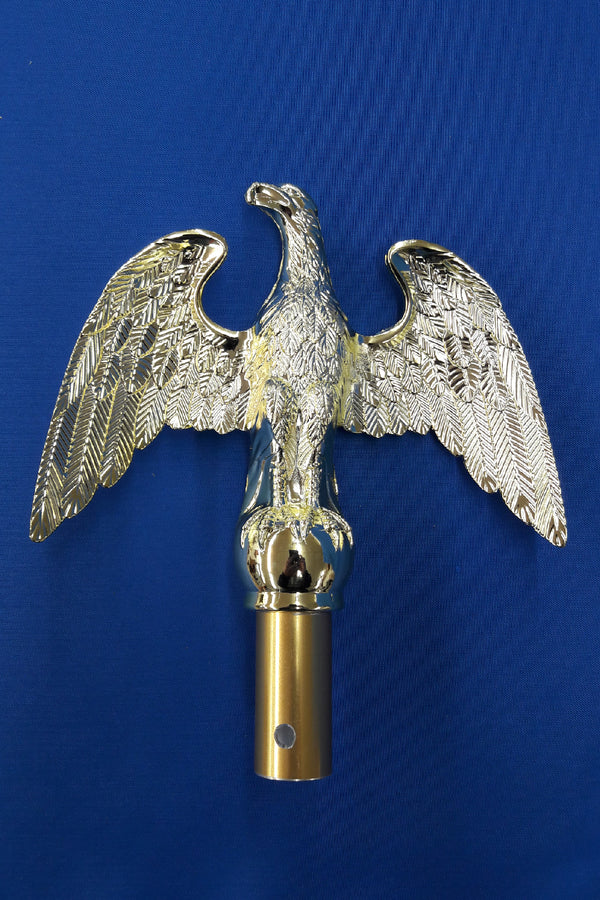 Gold Metal Perched Eagle - 7"