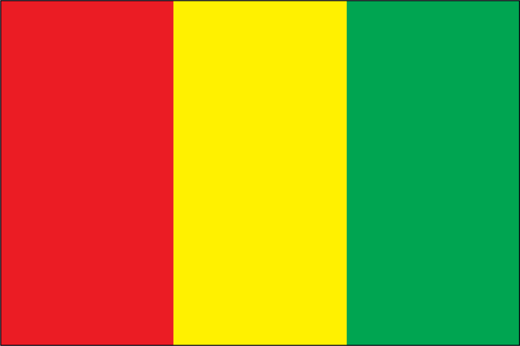 Guinea Miniature Flag 4