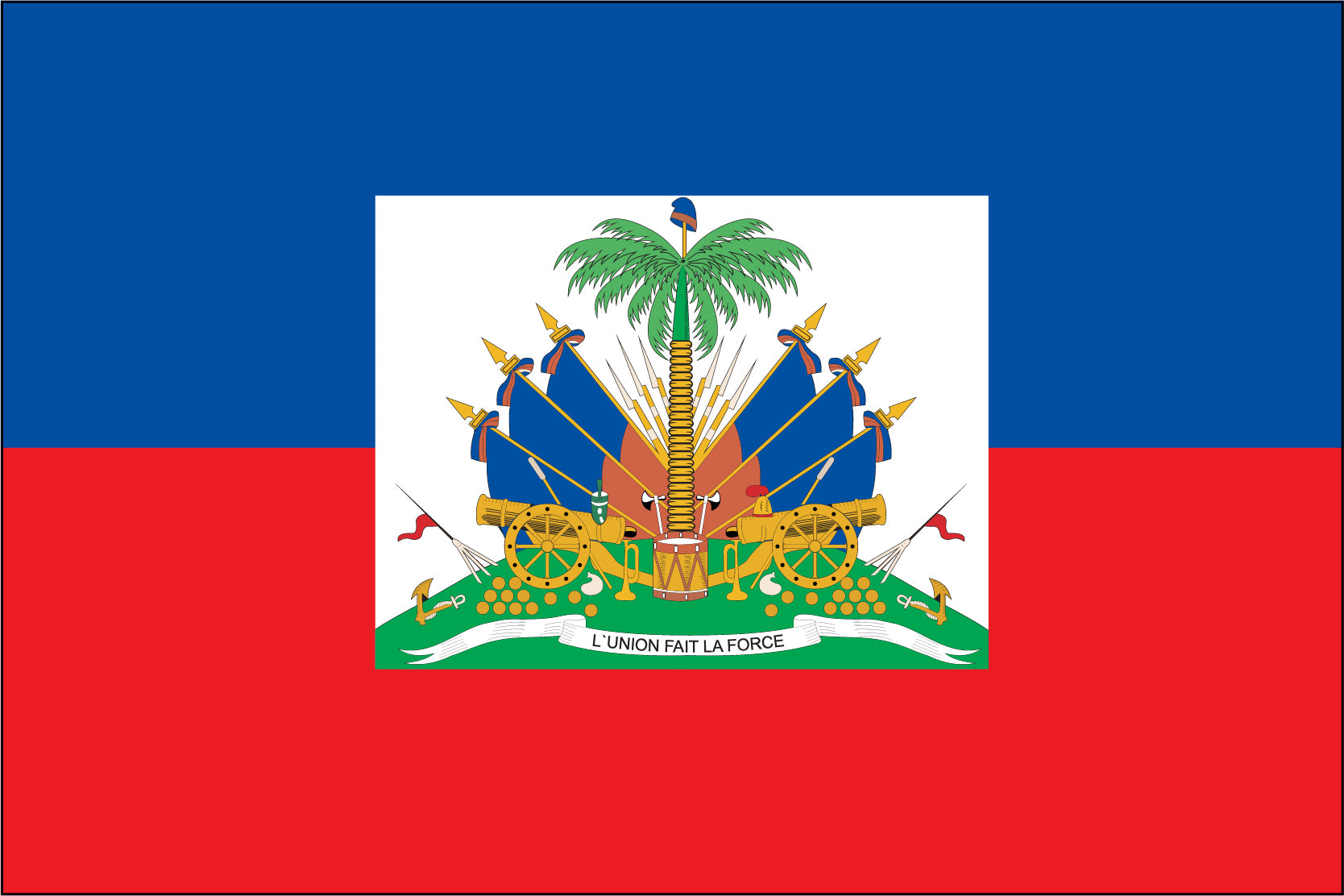 Haiti Miniature Flag 4