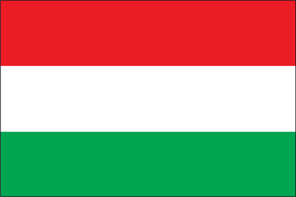 Hungary Miniature Flag 4" x 6"