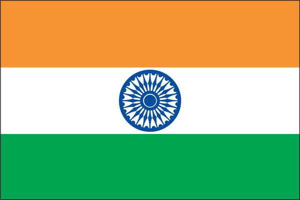 India Miniature Flag 4" x 6"