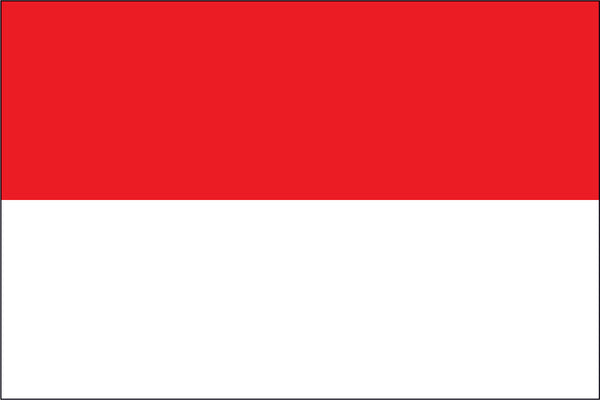 Indonesia Miniature Flag 4" x 6"