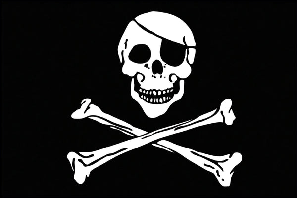 Jolly Roger 12" x 18" flag