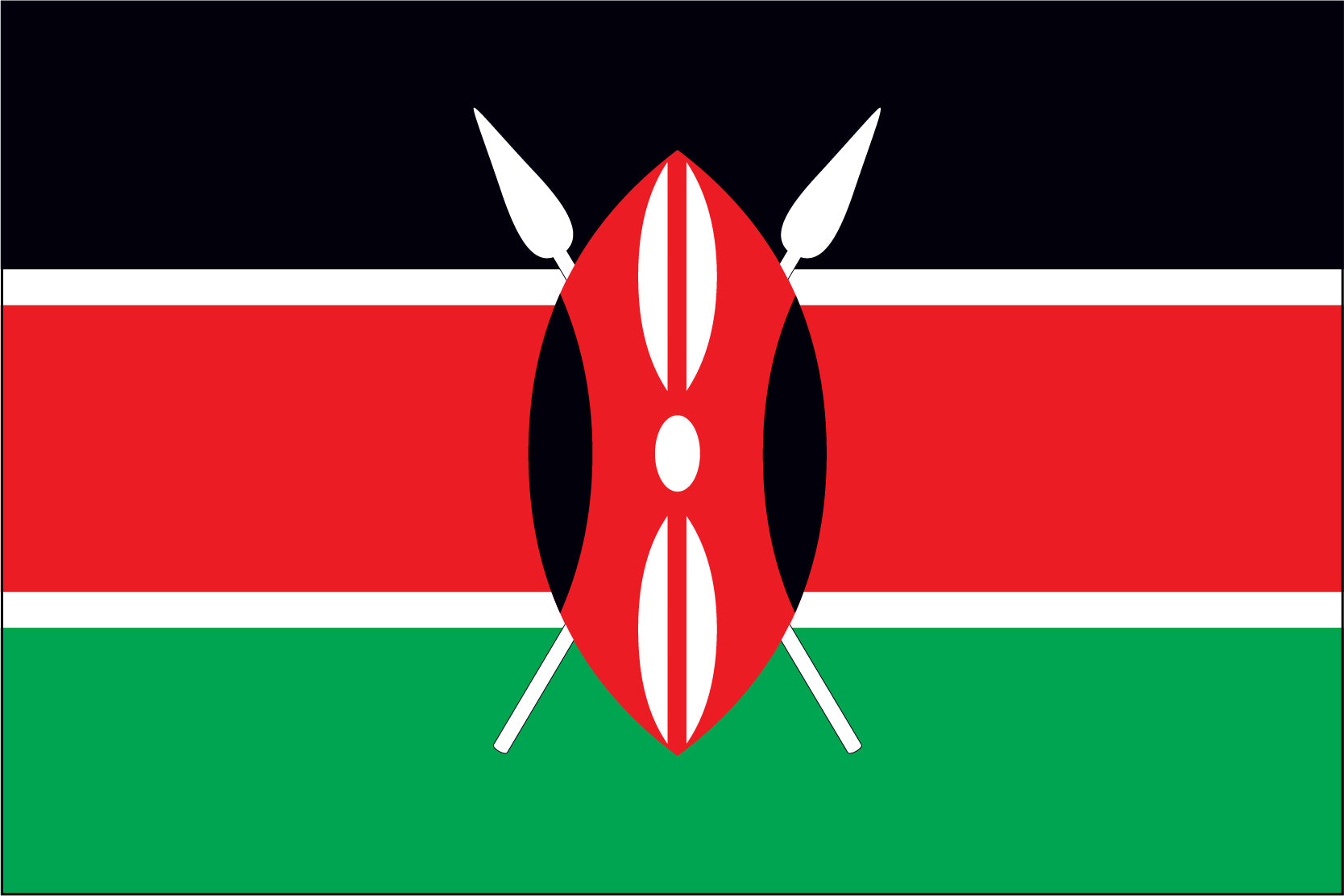 Kenya Miniature Flag 4