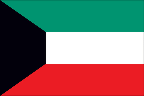 Kuwait Miniature Flag 4" x 6"
