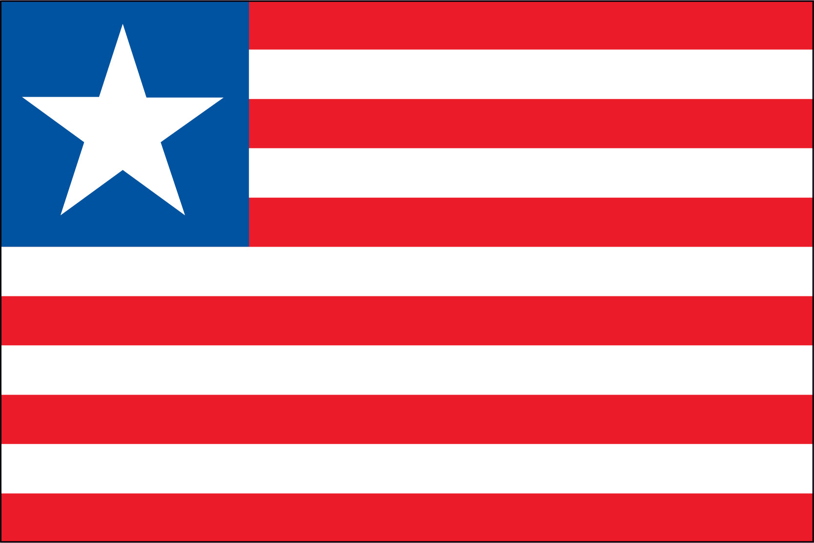 Liberia Miniature Flag 4