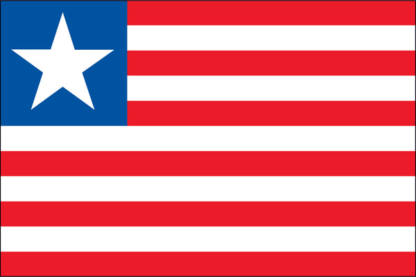 Liberia Miniature Flag 4" x 6"