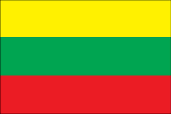 Lithuania Miniature Flag 4" x 6"