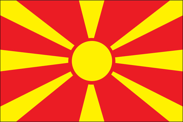 Macedonia Miniature Flag 4" x 6"