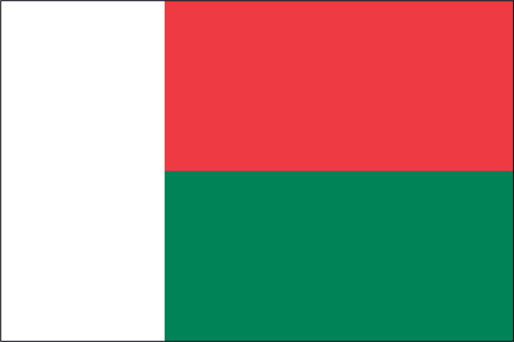 Madagascar Miniature Flag 4