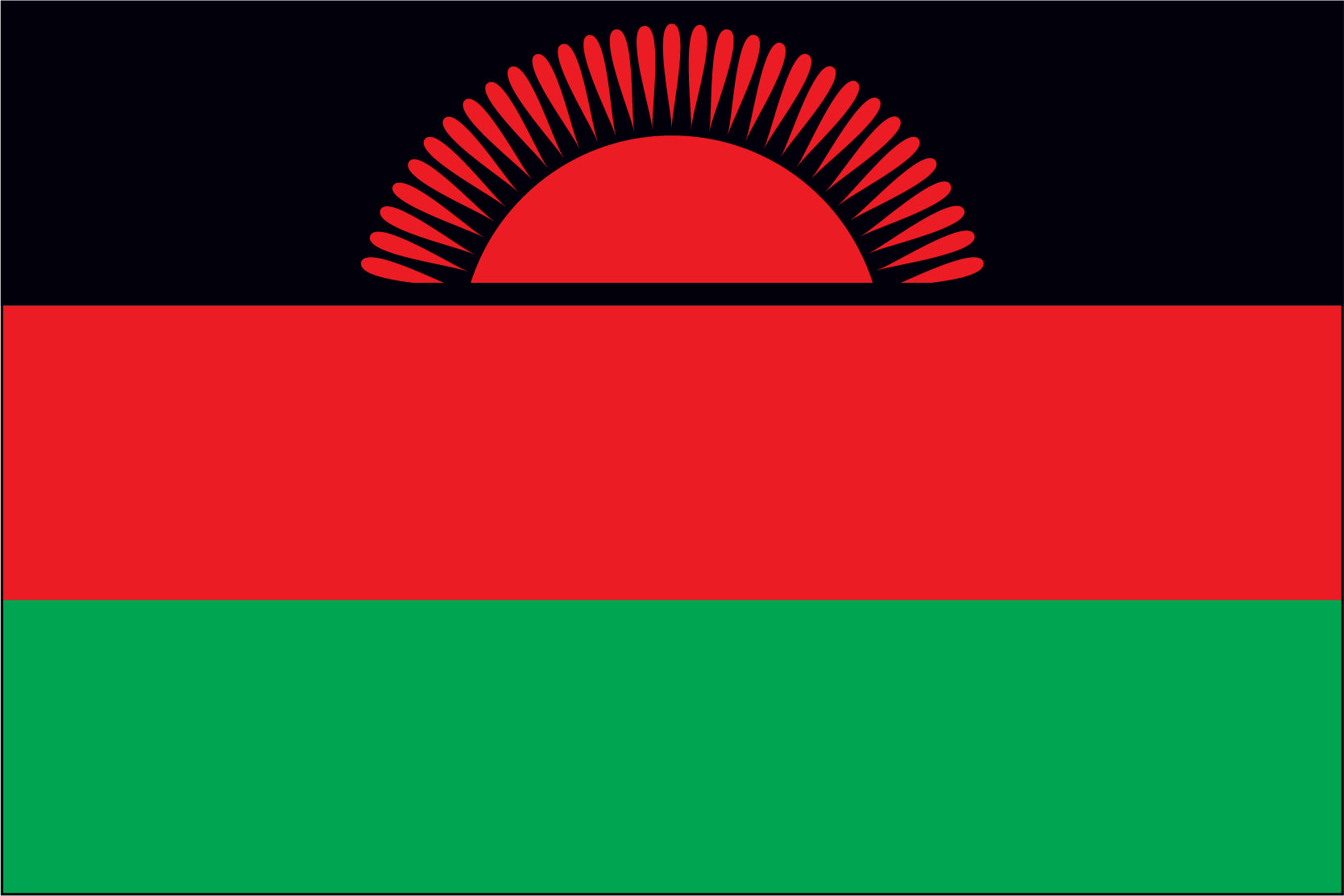 Malawi Miniature Flag 4