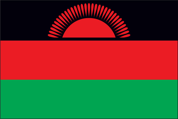 Malawi Miniature Flag 4" x 6"
