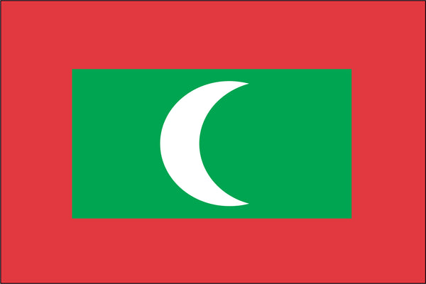 Maldives Miniature Flag 4" x 6"