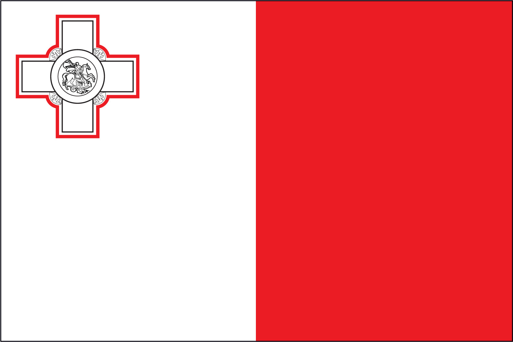 Malta Miniature Flag 4
