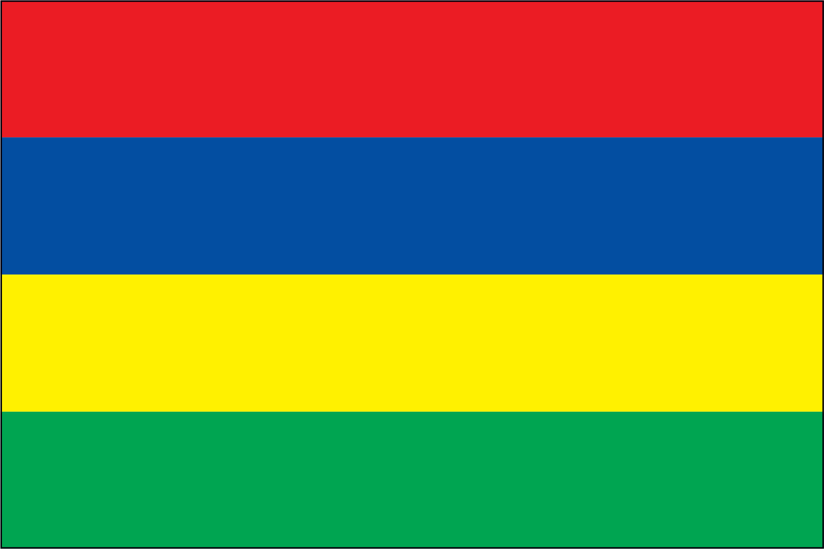 Mauritius Miniature Flag 4