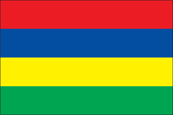 Mauritius Miniature Flag 4" x 6"