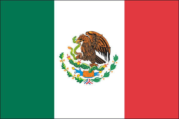 Mexico Miniature Flag 4" x 6"
