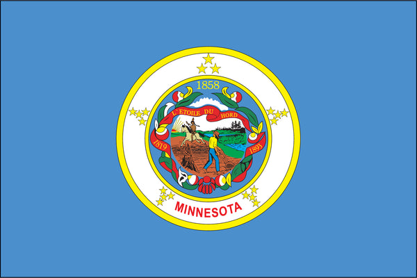 Minnesota Miniature 4" x 6" Flag