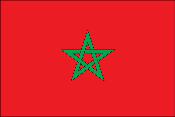 Morocco Miniature Flag 4" x 6"