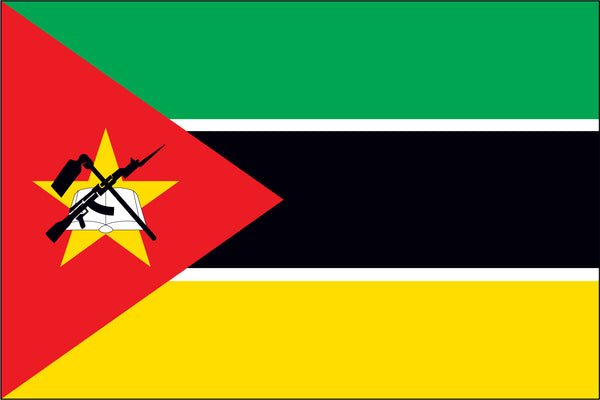 Mozambique Miniature Flag 4" x 6"