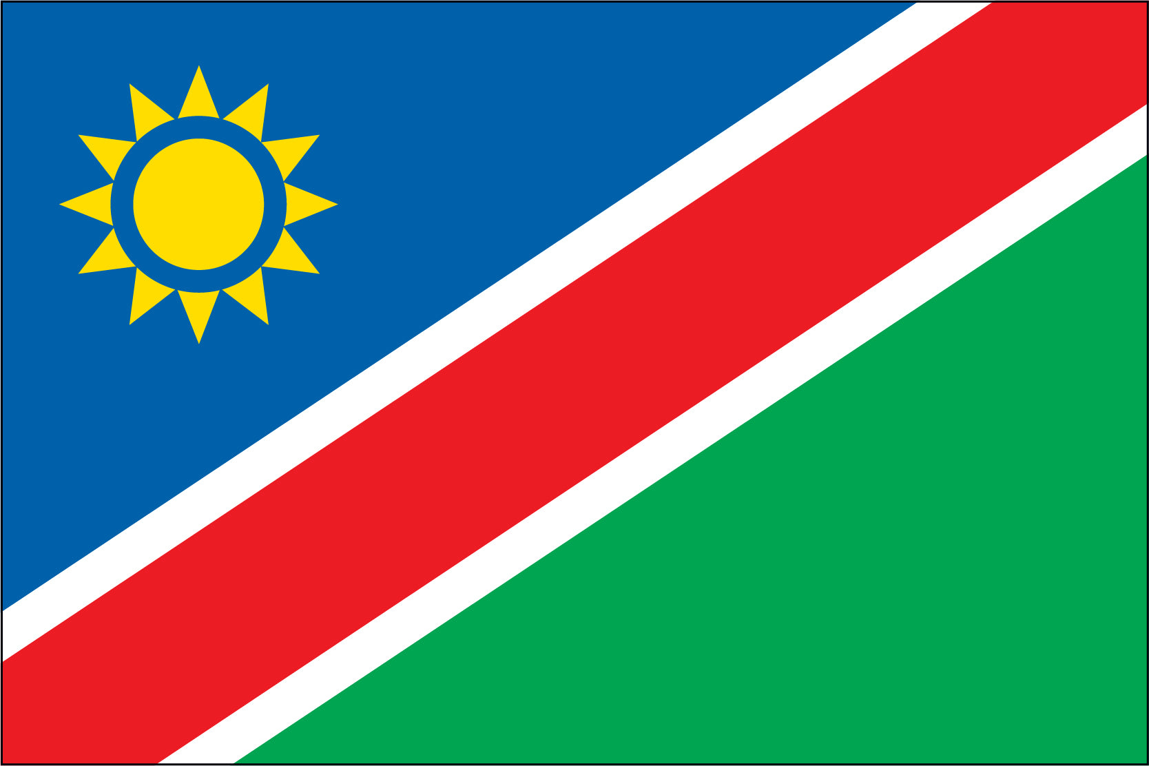 Namibia Miniature Flag 4