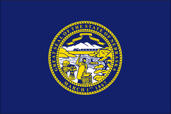 Nebraska Miniature 4" x 6" Flag