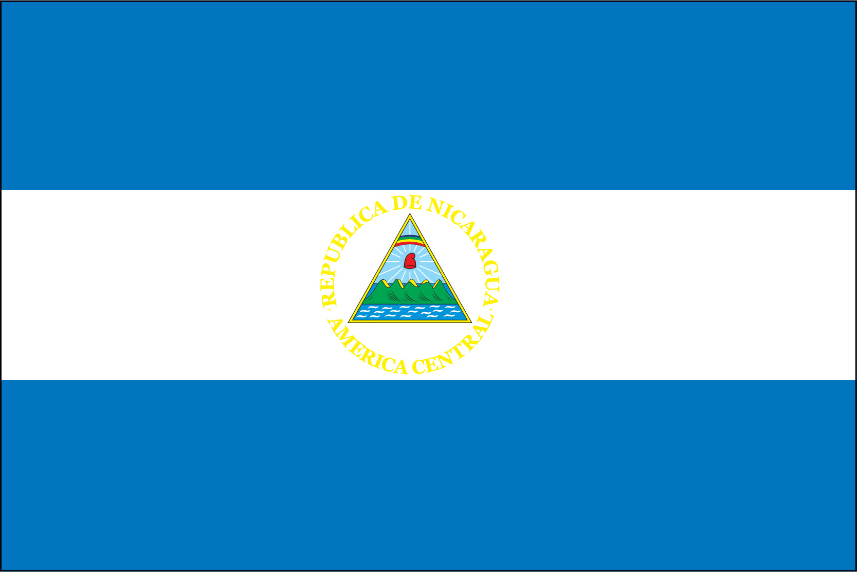 Nicaragua Miniature Flag 4