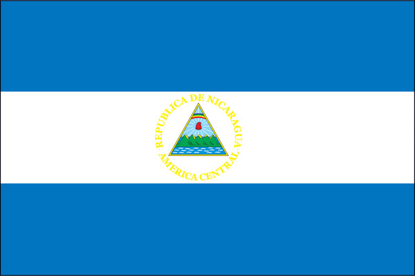 Nicaragua Miniature Flag 4" x 6"