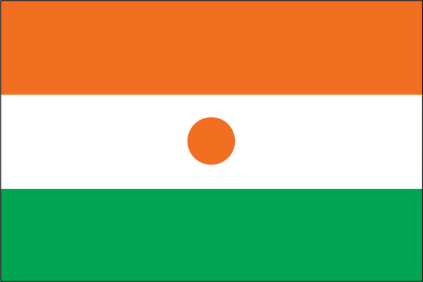 Niger Miniature Flag 4" x 6"