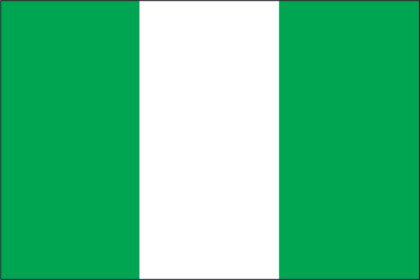 Nigeria Miniature Flag 4" x 6"