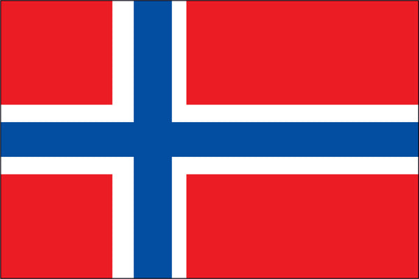 Norway Miniature Flag 4" x 6"