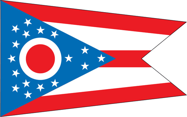 Ohio Miniature 4" x 6" Flag