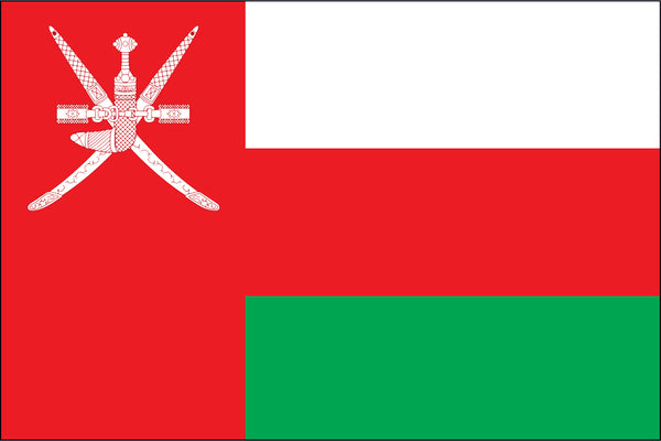 Oman Miniature Flag 4" x 6"