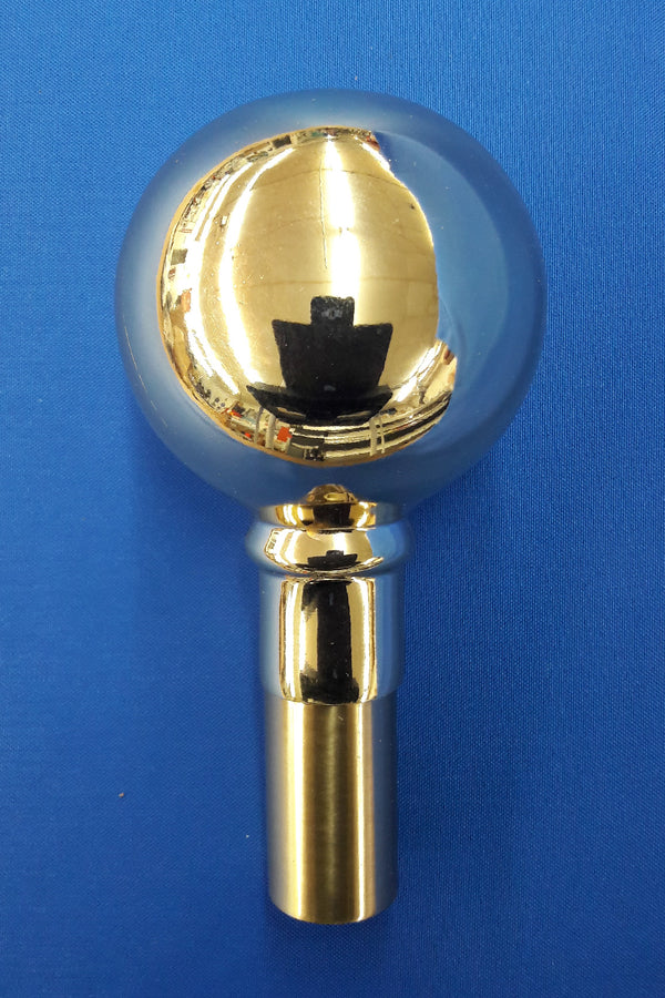 Gold Plated Metal Parade Ball-3" diameter