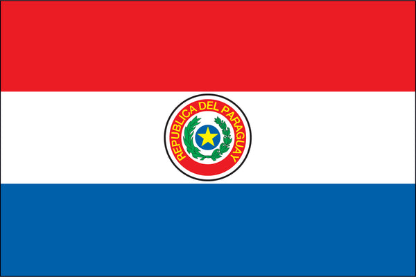 Paraguay Miniature Flag 4" x 6"