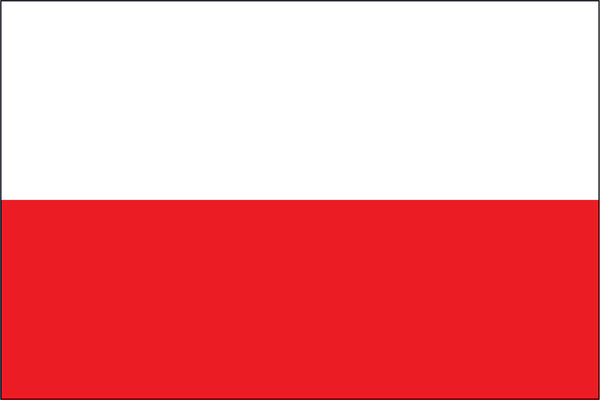 Poland Miniature Flag 4" x 6"
