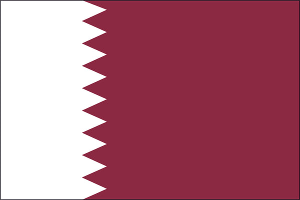 Qatar Miniature Flag 4" x 6"
