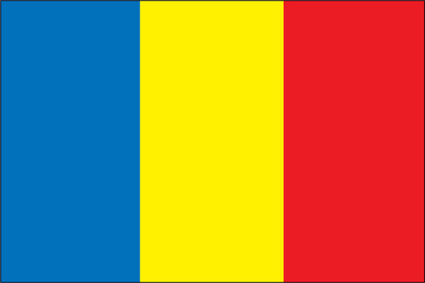 Romania Miniature Flag 4" x 6"