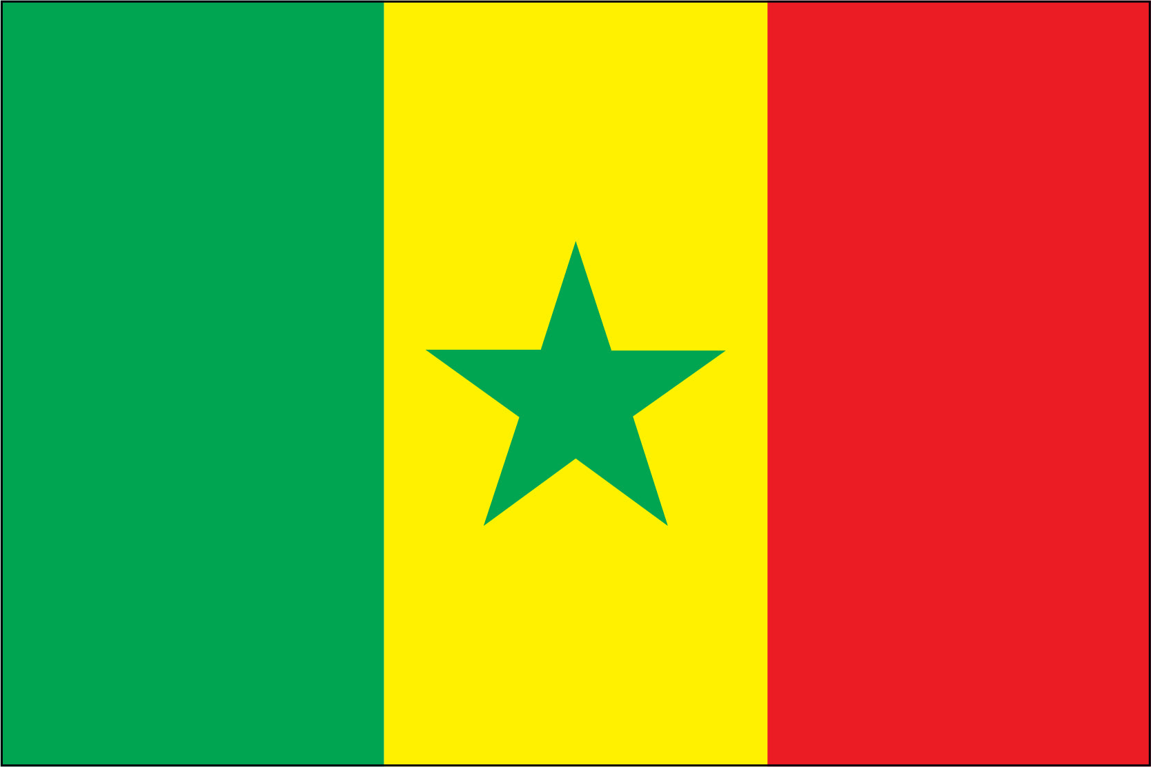Senegal Miniature Flag 4