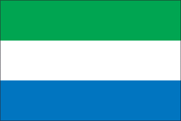 Sierra Leone Miniature Flag 4" x 6"