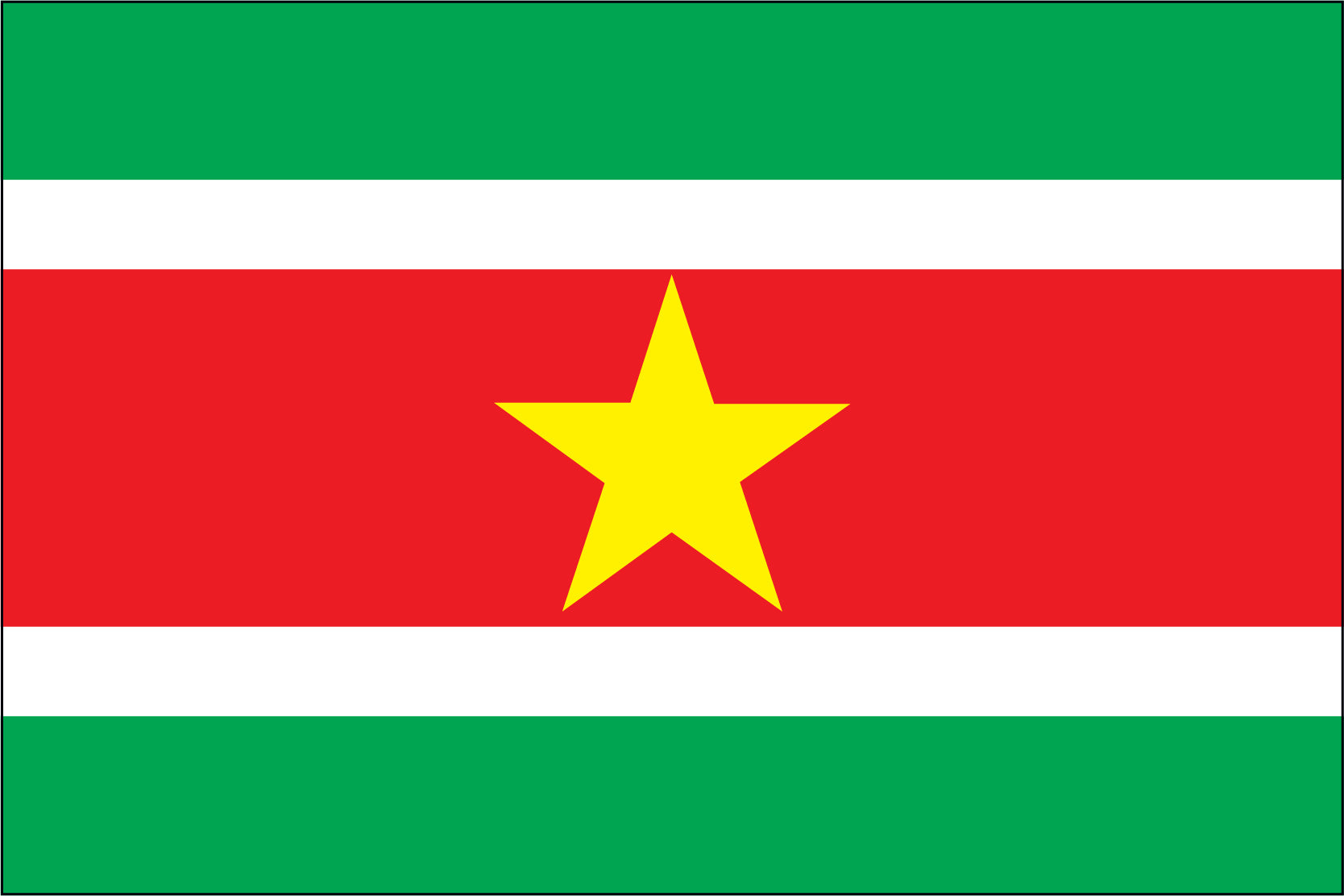 Suriname Miniature Flag 4