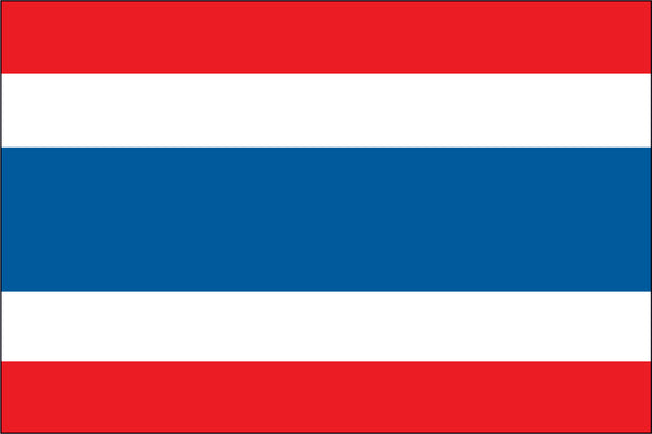 Thailand Miniature Flag 4" x 6"