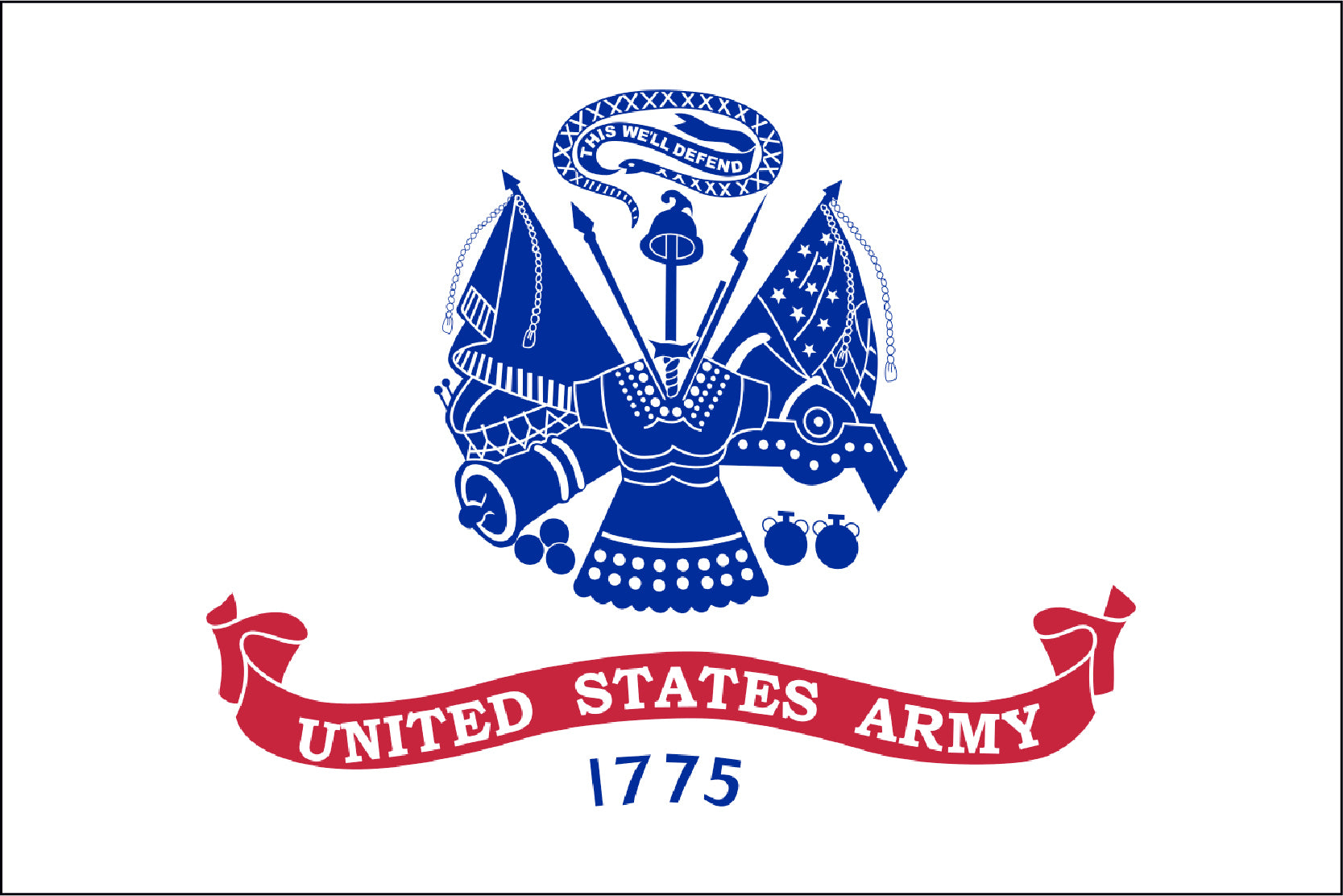 Army Miniature Rayon Flag 4