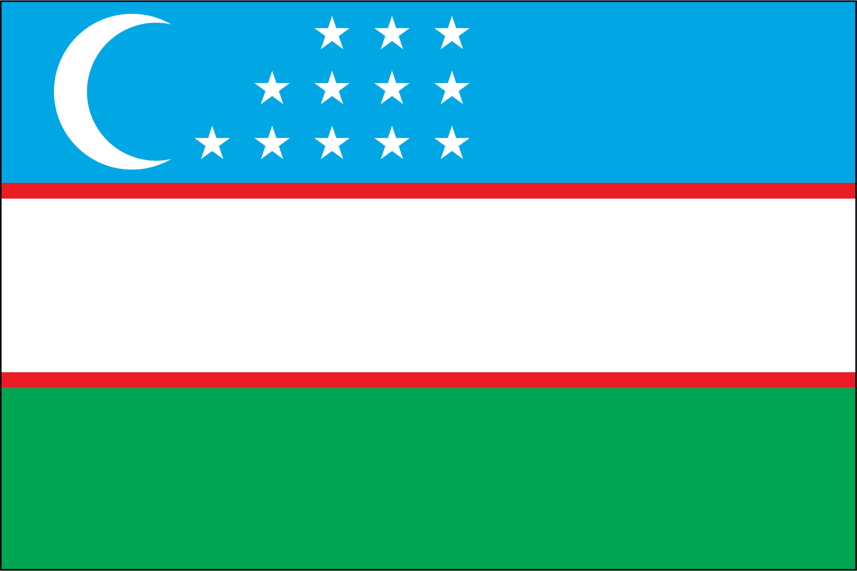 Uzbekistan Miniature Flag 4