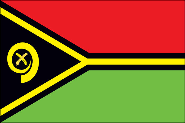 Vanuatu Miniature Flag 4" x 6"
