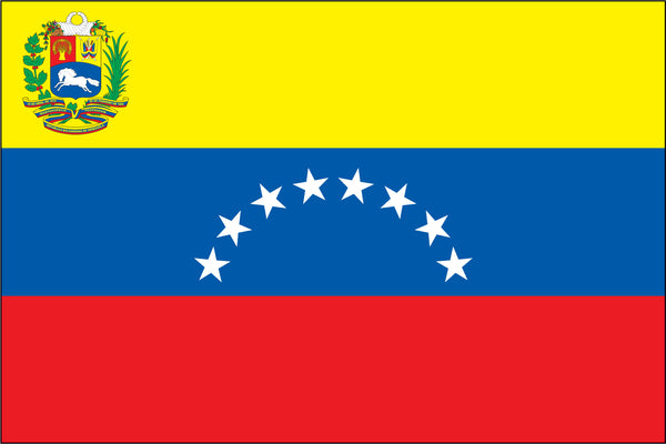Venezuela Miniature Flag 4" x 6"